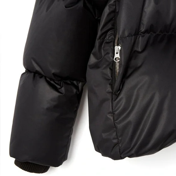 🥰🥰🥰La CANADIENNE black jacket/puffer/parka size L - Picture 6 of 8